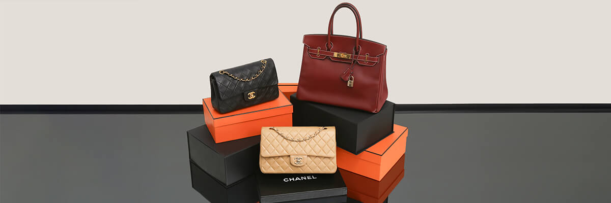 Collection of luxury handbags 